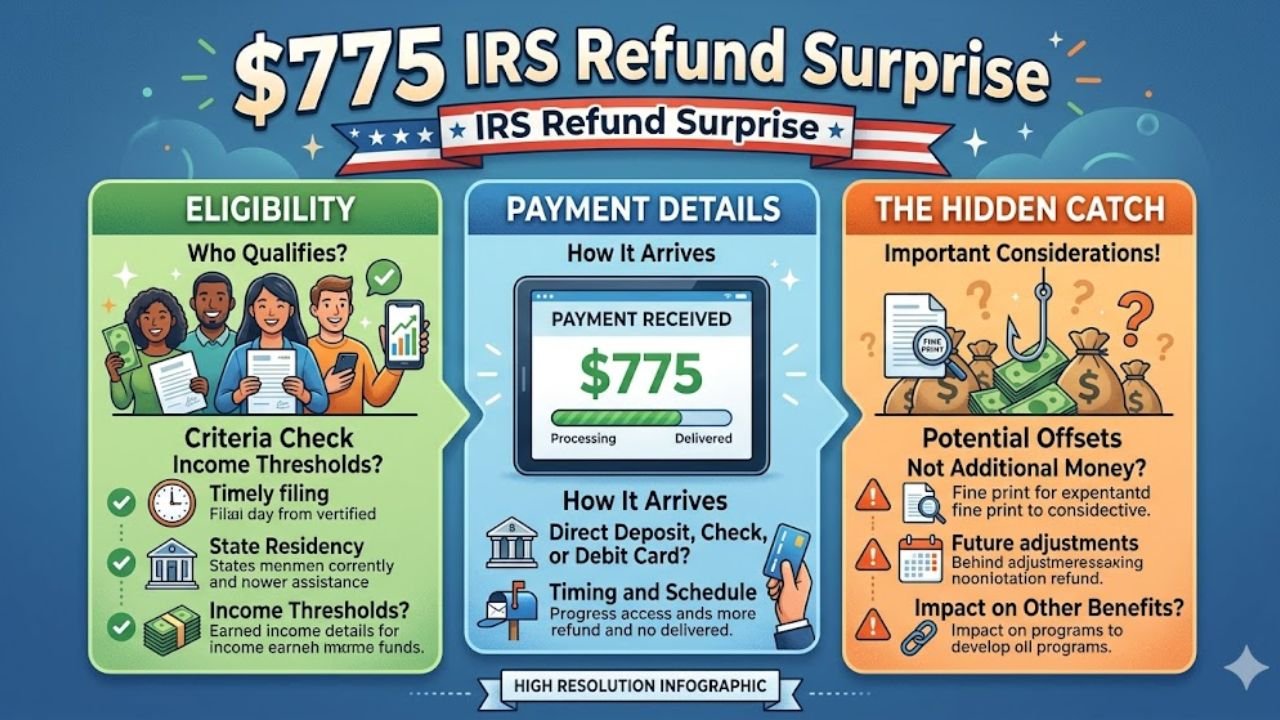 $775 IRS Refund Surprise: Eligibility, Payment Details, and the Hidden Catch