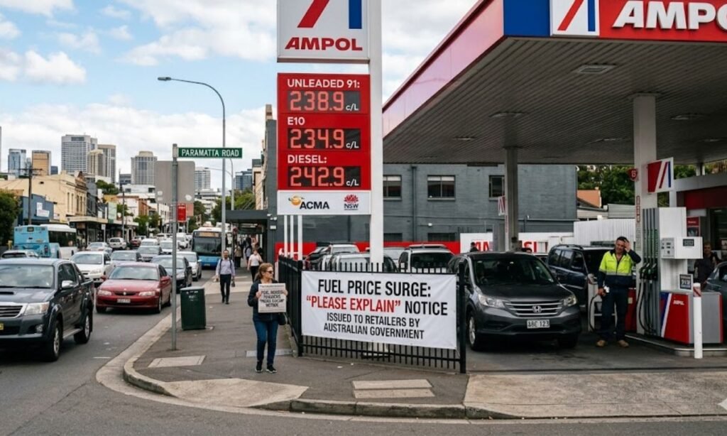 Fuel Price Surge in Australia Triggers “Please Explain” Notice to Petrol Retailers