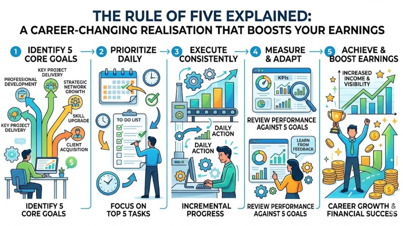 The “Rule of Five” Explained: A Career-Changing Realisation That Boosts Your Earnings