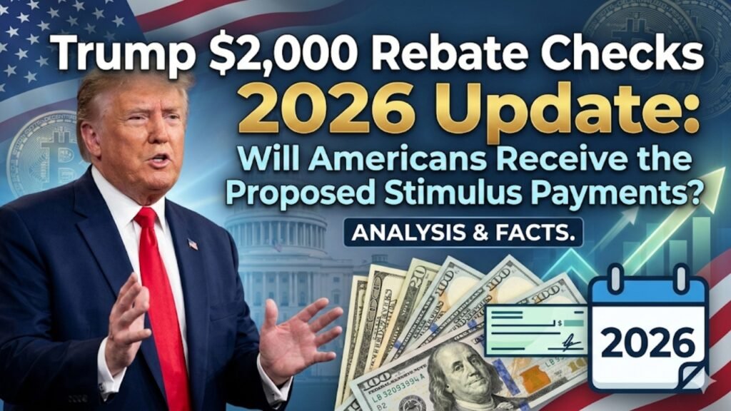 Trump $2,000 Rebate Checks 2026 Update: Will Americans Receive the Proposed Stimulus Payments?