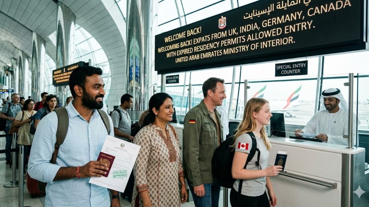 UAE Announces Visa Relief: Expats From UK, India, Germany, Canada Can Return Despite Expired Residency Permits