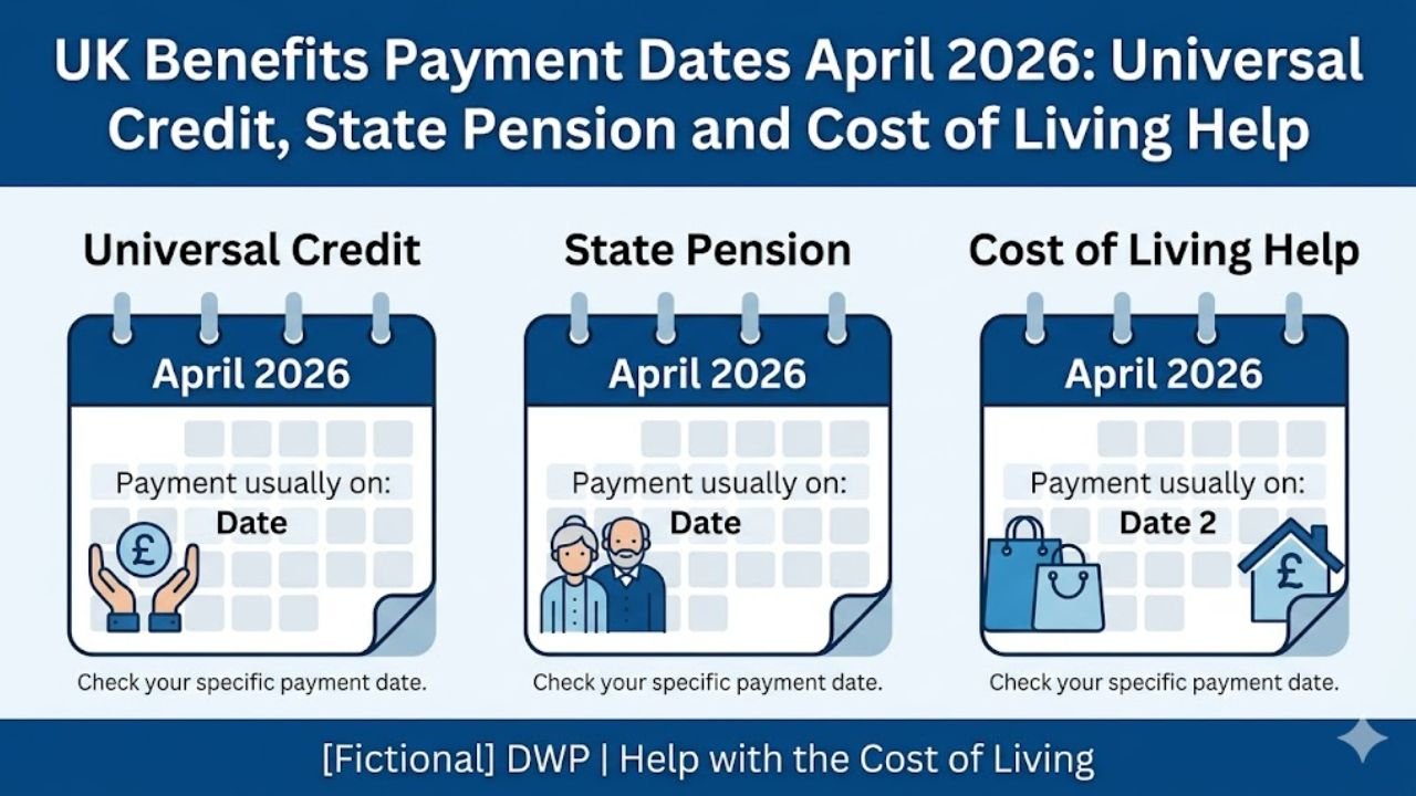 UK Benefits Payment Dates April 2026: Universal Credit, State Pension and Cost of Living Help