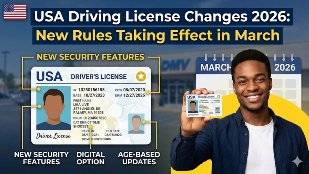 USA Driving License Changes 2026: New Rules Taking Effect in March